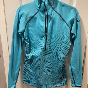 Nike Pro Light Blue Athletic Top